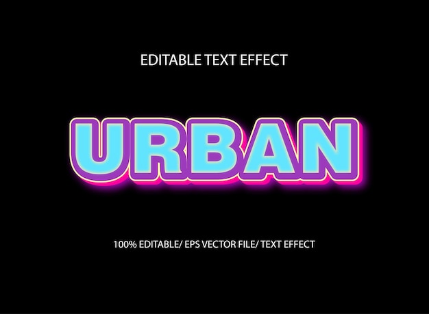 Efecto de texto urbano