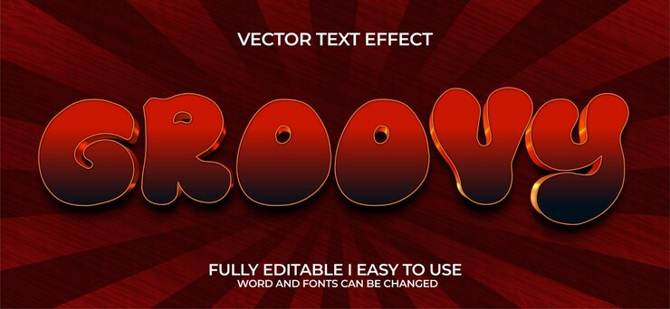 Vector efecto de texto vectorial 3d completamente editable