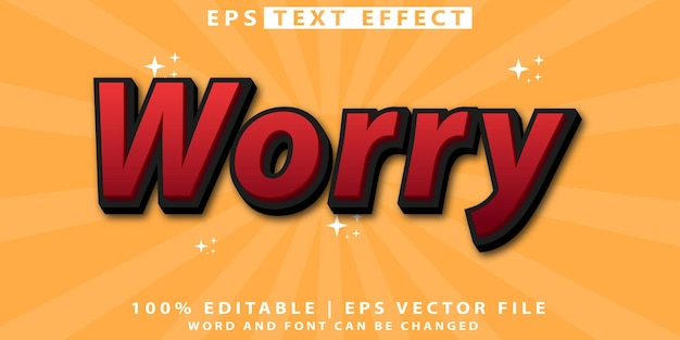 Efecto de texto vectorial 3D de primera calidad editable