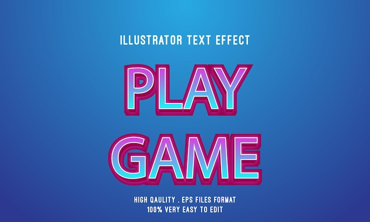 Vector efecto de texto vectorial 3d totalmente editable de alta calidad.