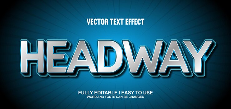 Vector efecto de texto vectorial 3d totalmente editable