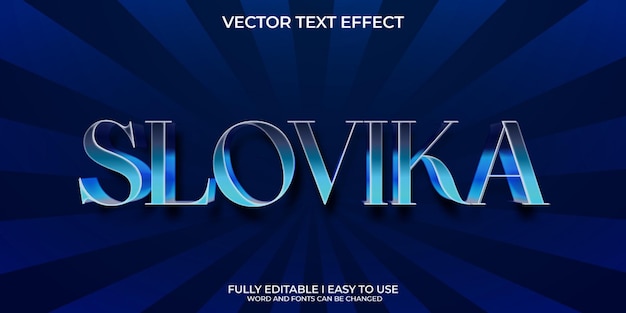 Efecto de texto vectorial 3D totalmente editable