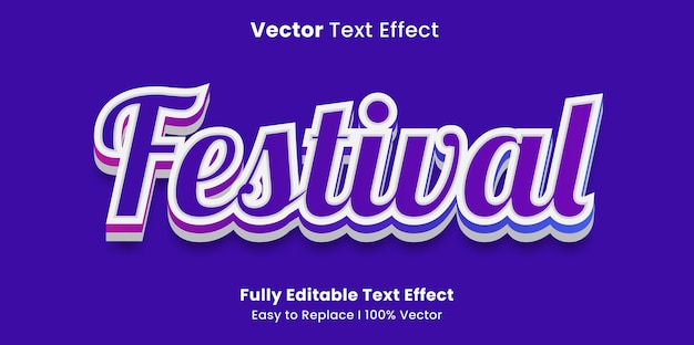 Efecto de texto vectorial de carnaval