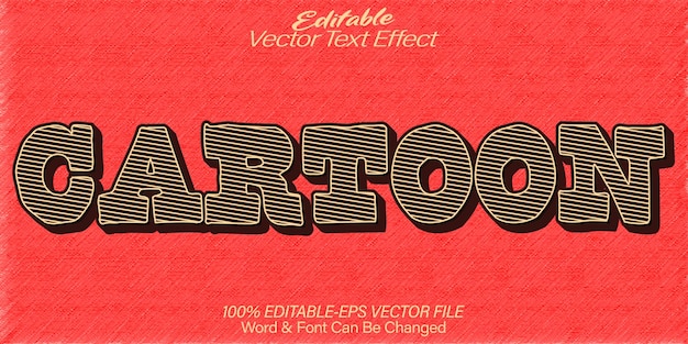 Efecto de texto vectorial de dibujos animados Editable Alphabet Comic Manga Pow