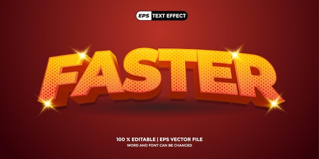 Efecto de texto vectorial de diseño de oro 3D