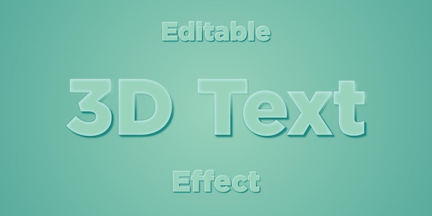 Efecto de texto vectorial editable 3dtext