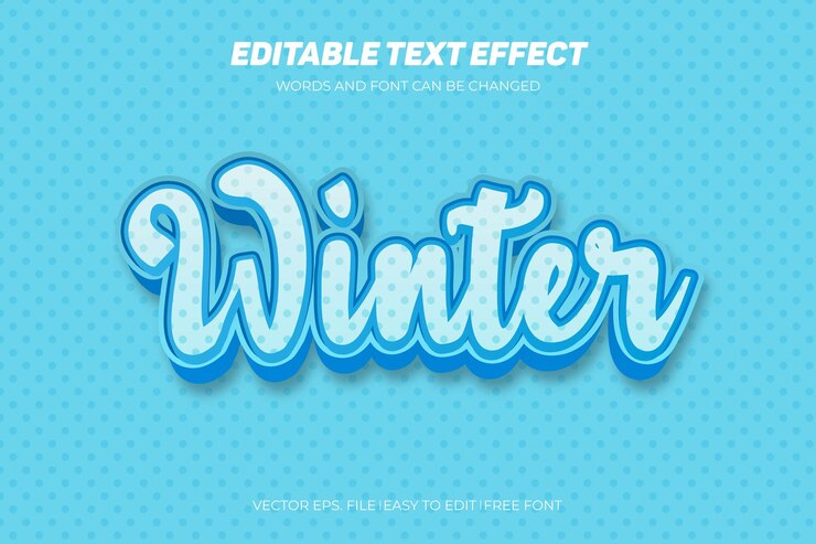 Efecto de texto vectorial editable en estilo moderno
