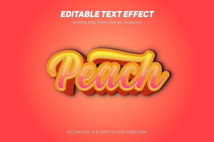 Efecto de texto vectorial editable en estilo moderno