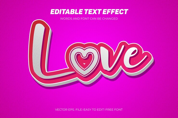 Efecto de texto vectorial editable en estilo moderno