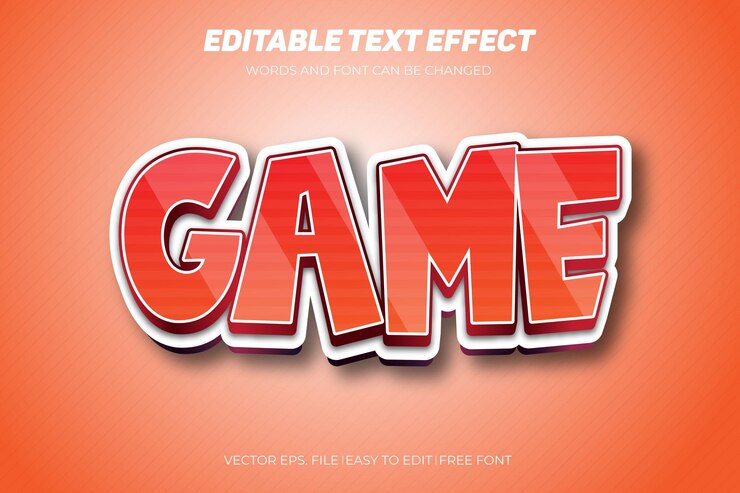Efecto de texto vectorial editable en estilo moderno