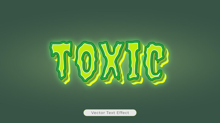 Vector efecto de texto vectorial editable de texto brillante derretido de terror