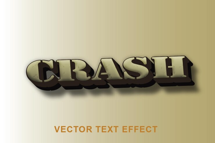 Vector efecto de texto vectorial editable