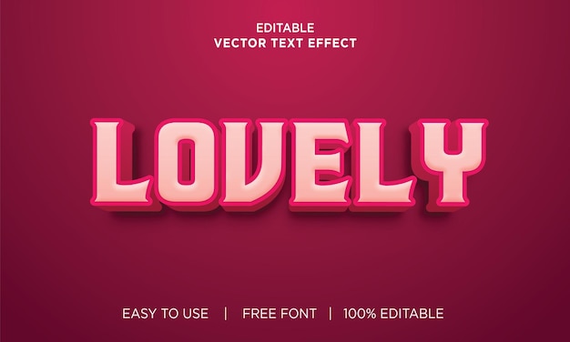 Efecto de texto vectorial editable
