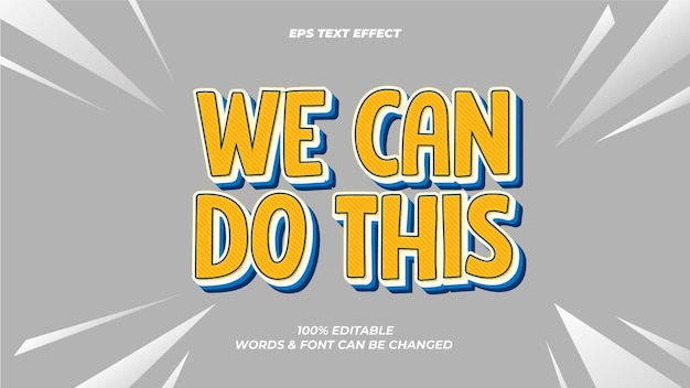 Efecto de texto vectorial editable