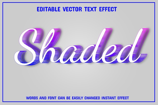 efecto de texto vectorial editable