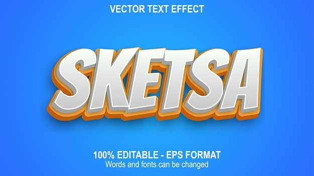 Efecto de texto vectorial emergente