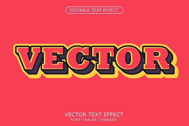 Efecto de texto vectorial