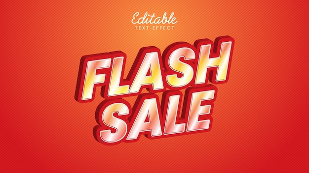 Efecto de texto de venta flash