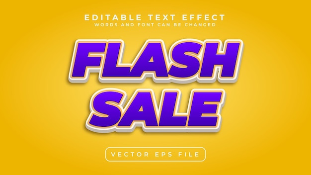 Efecto de texto de venta flash