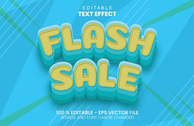 Efecto de texto de venta flash