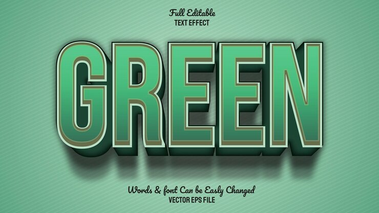Efecto de texto VERDE