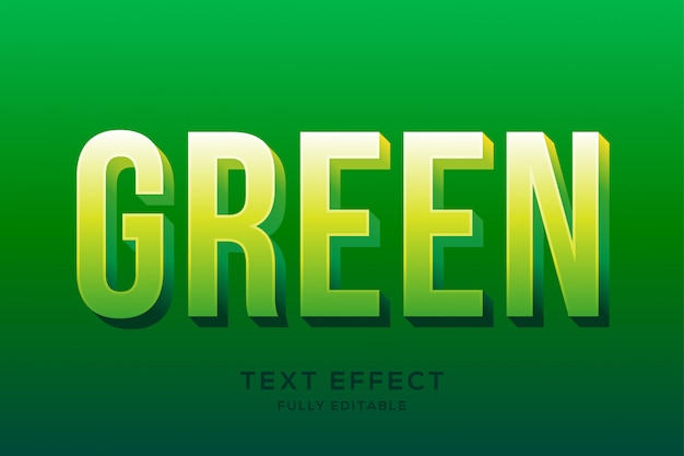 Efecto de texto verde