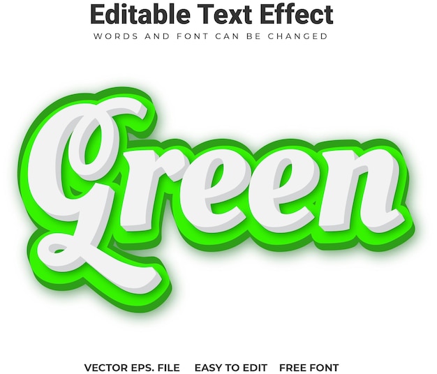 Efecto de texto verde