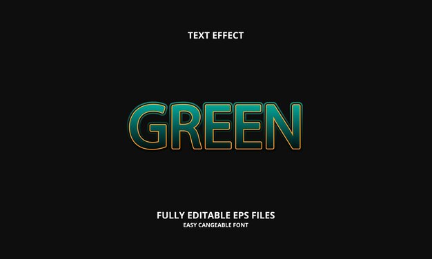 Efecto de texto verde