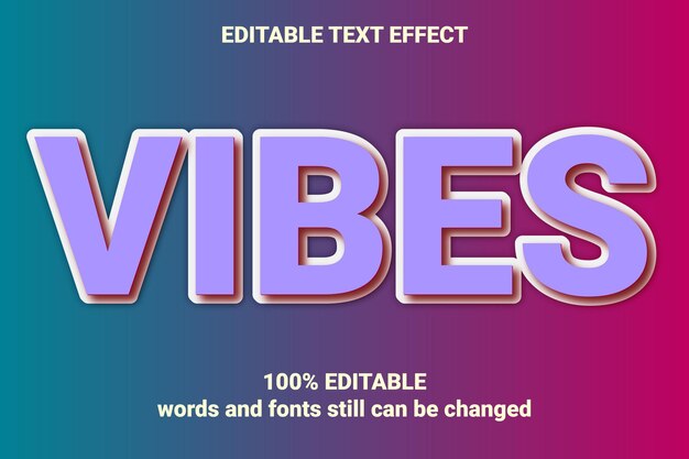 Efecto de texto vibes