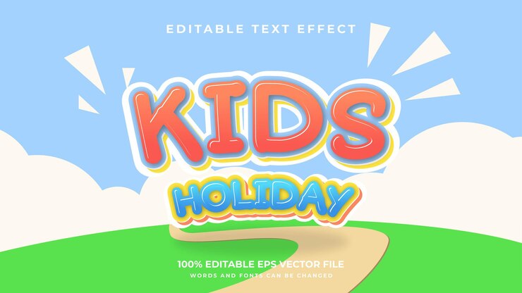 Vector efecto de texto vintage de aventura con colores divertidos