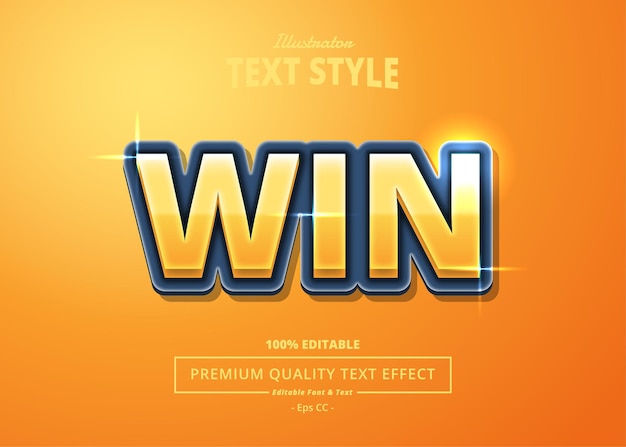 Efecto de texto win illustrator