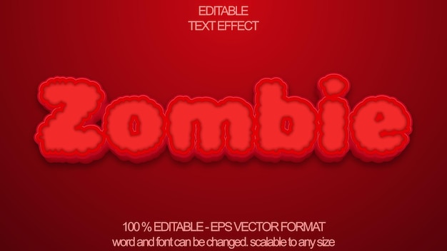 Efecto de texto zombie