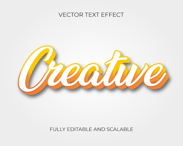 Vector efecto de texto