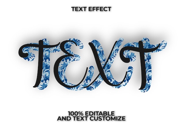 Vector efecto de texto