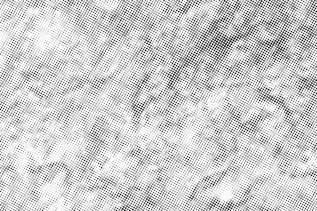 Efecto de textura de patrón de medio tono en fondo blanco