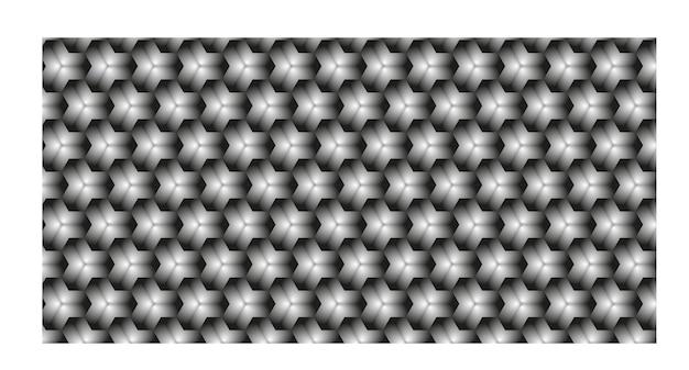 Efecto de volumen de fondo geométrico abstracto en blanco y negro Patrón vectorial sin costuras con formas minimalistas Utilizar para fondos textiles y diseño