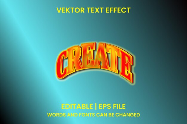los efectos crean texto editable