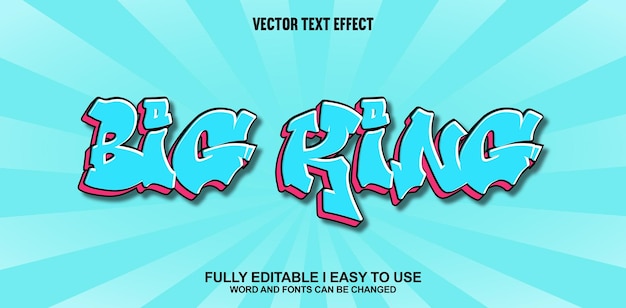 Efectos de fuentes editables de BigKing