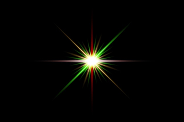 Efectos de iluminación de llamaradas de lentes de colores abstractos Pack Premium