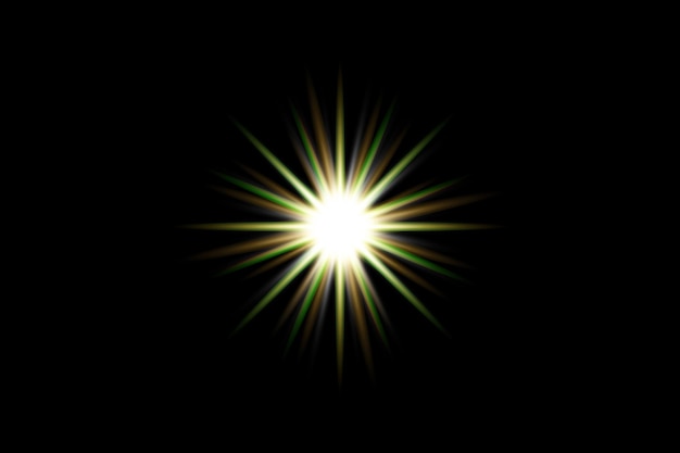 Efectos de iluminación de llamaradas de lentes de colores abstractos Pack Premium