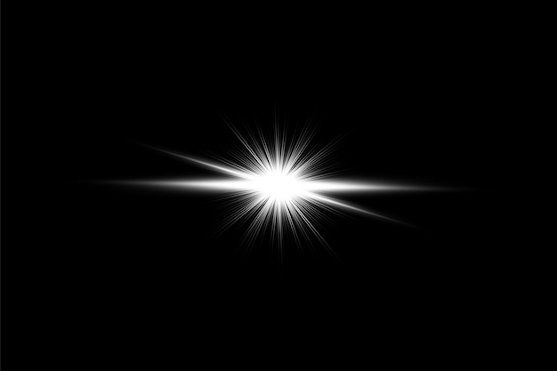 Vector efectos de iluminación de las luces