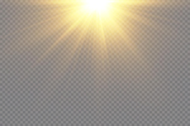 Efectos de luz brillante Estrellas brillantes resplandor explosión chispa línea sol llamarada chispa y estrellas