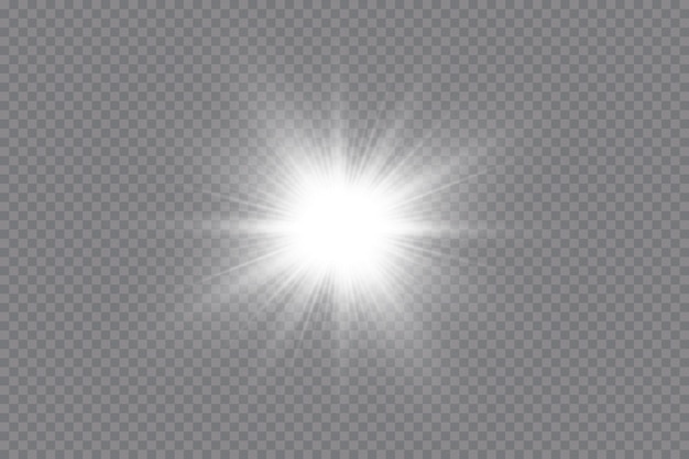 Efectos de luz brillante Estrellas brillantes resplandor explosión chispa línea sol llamarada chispa y estrellas