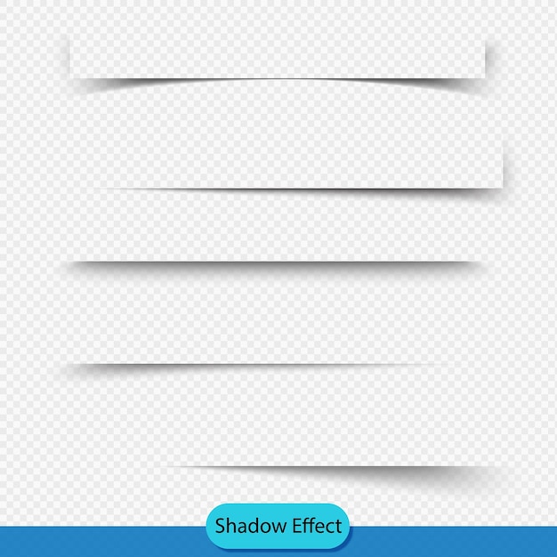 Efectos de sombras realistas para el diseño de la web y la interfaz de usuario