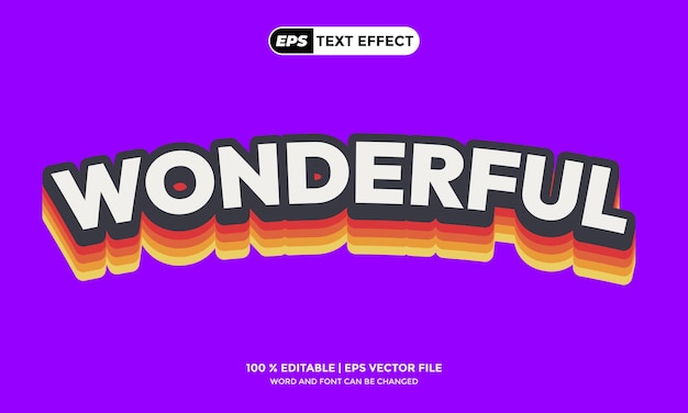 Efectos de texto 3D Editable Nuevo diseño