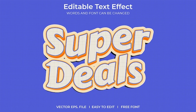 efectos de texto 3D editables súper ofertas
