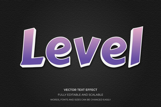 Efectos de texto 3D editables