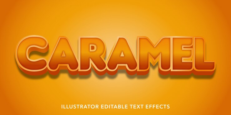 Vector efectos de texto editables de caramelo