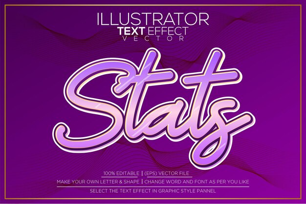 Efectos de texto editables y fáciles de ilustrar Serie 3