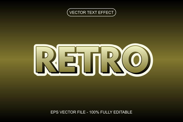 Vector efectos de texto editables retro pop art vector gratuito